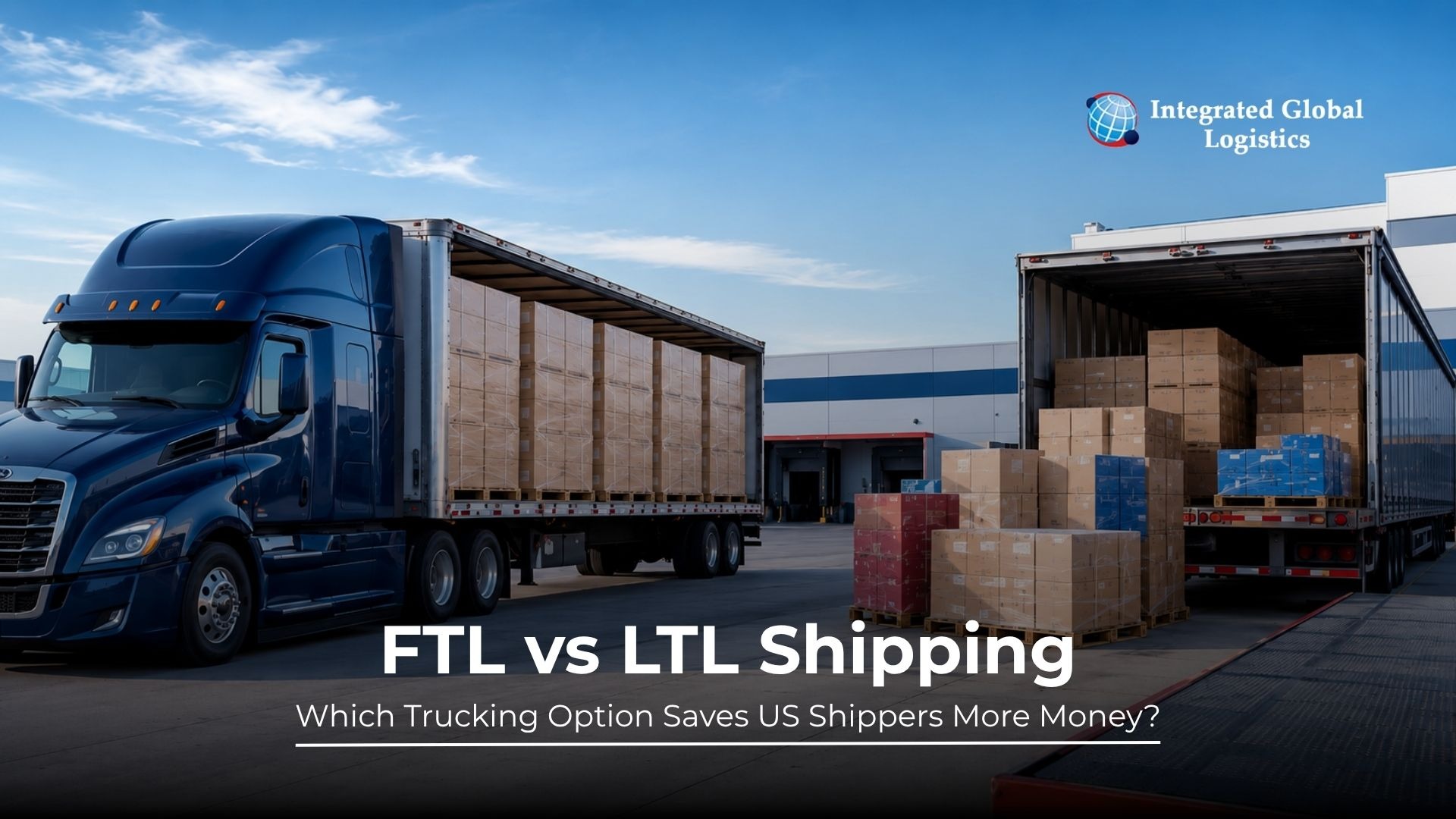 FTL vs LTL shipping comparison for US freight shippers by Integrated Global Logistics